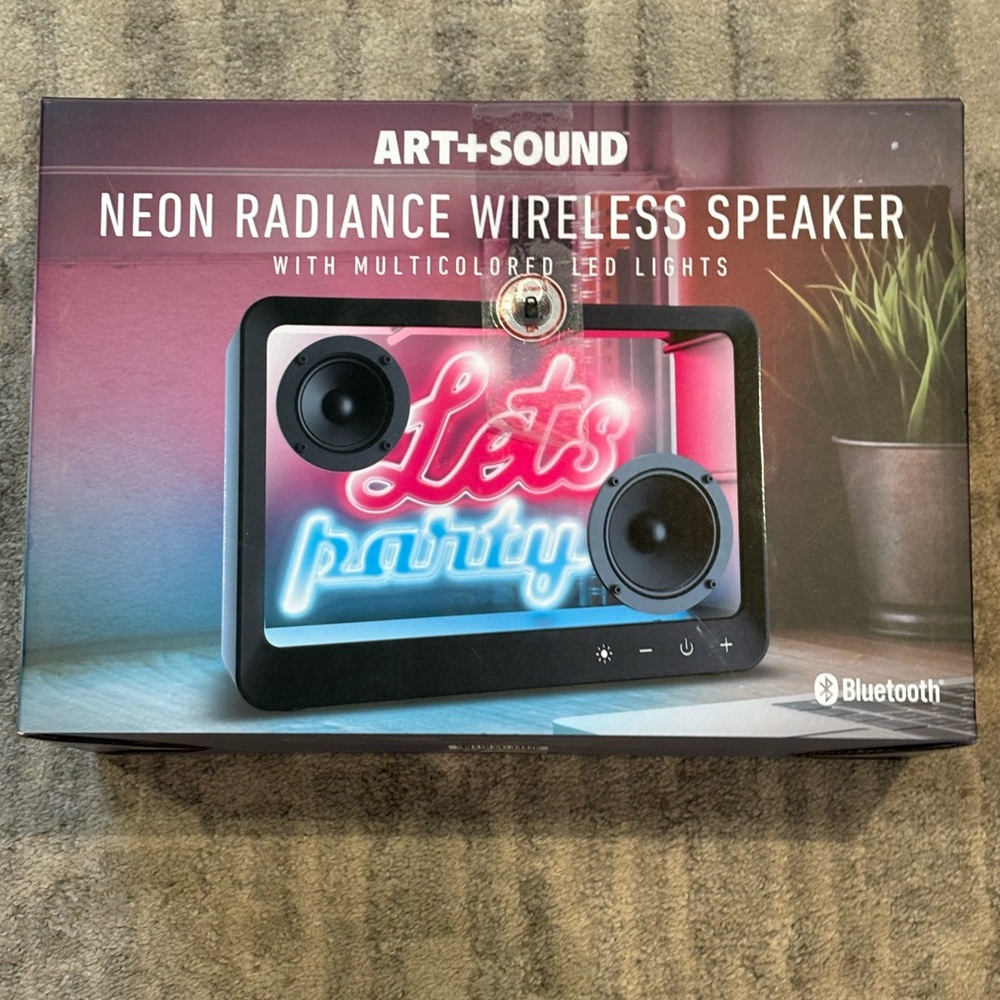 Black Neon Radiance Bluetooth Speaker